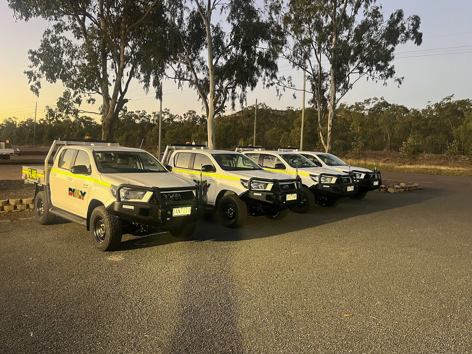 A selection of Fliit vehicles