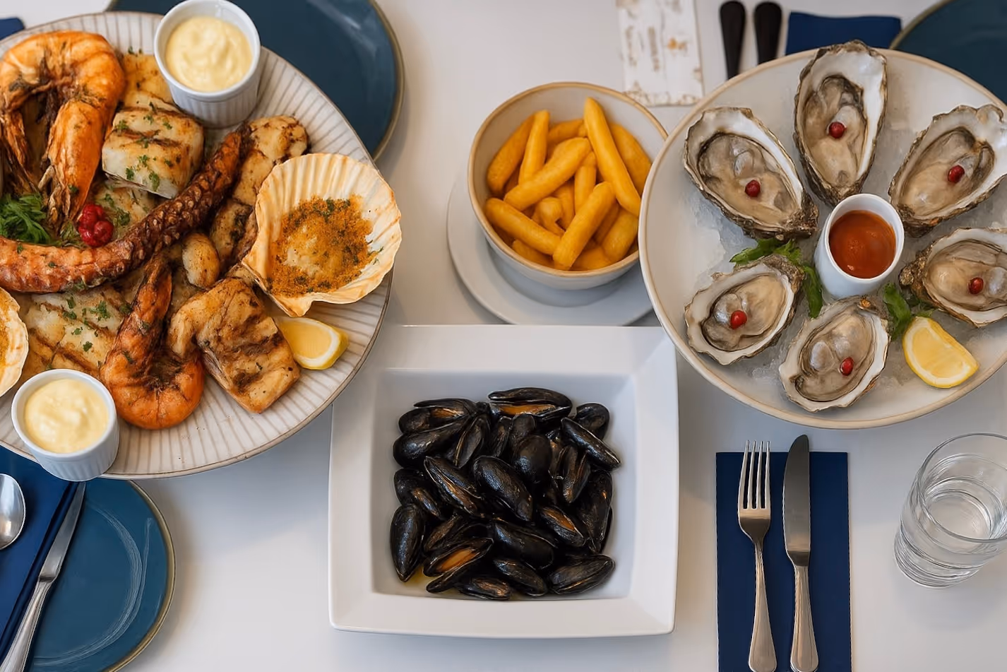 Oysters, Octopus and Mussels 