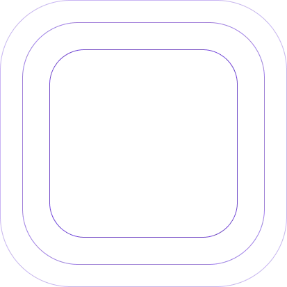 Four rounded rectangles nested inside each other in a concentric pattern on a black background.