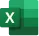 Microsoft Excel app icon with a stylized letter X on green overlapping squares.