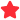 Red star icon with five points.