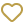 Simple gold heart icon with a small tail on the bottom left.