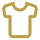 Black t-shirt icon.