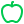 Green recycling icon with two arrows forming a continuous loop.