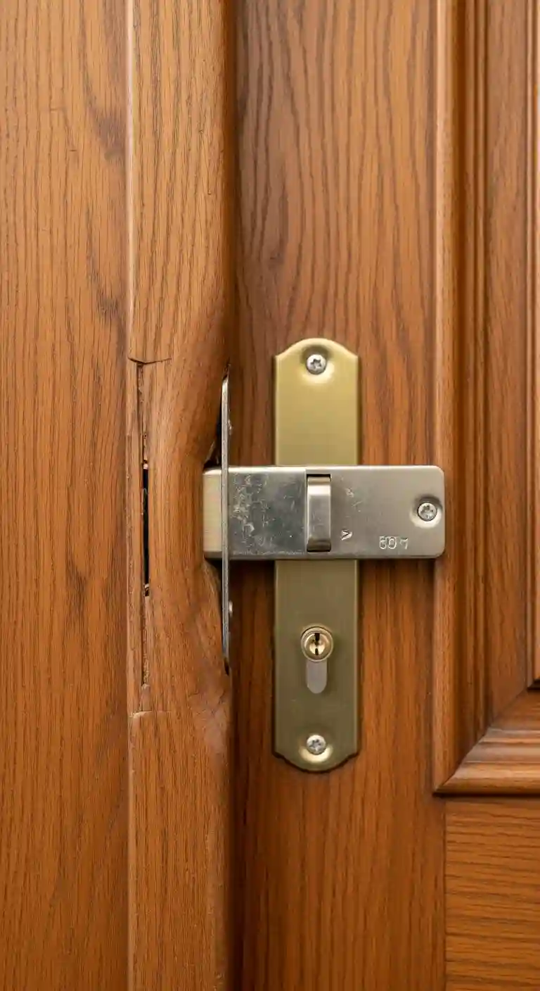 Porte gonflée humidité mécanisme serrure déformé Claix Bourg