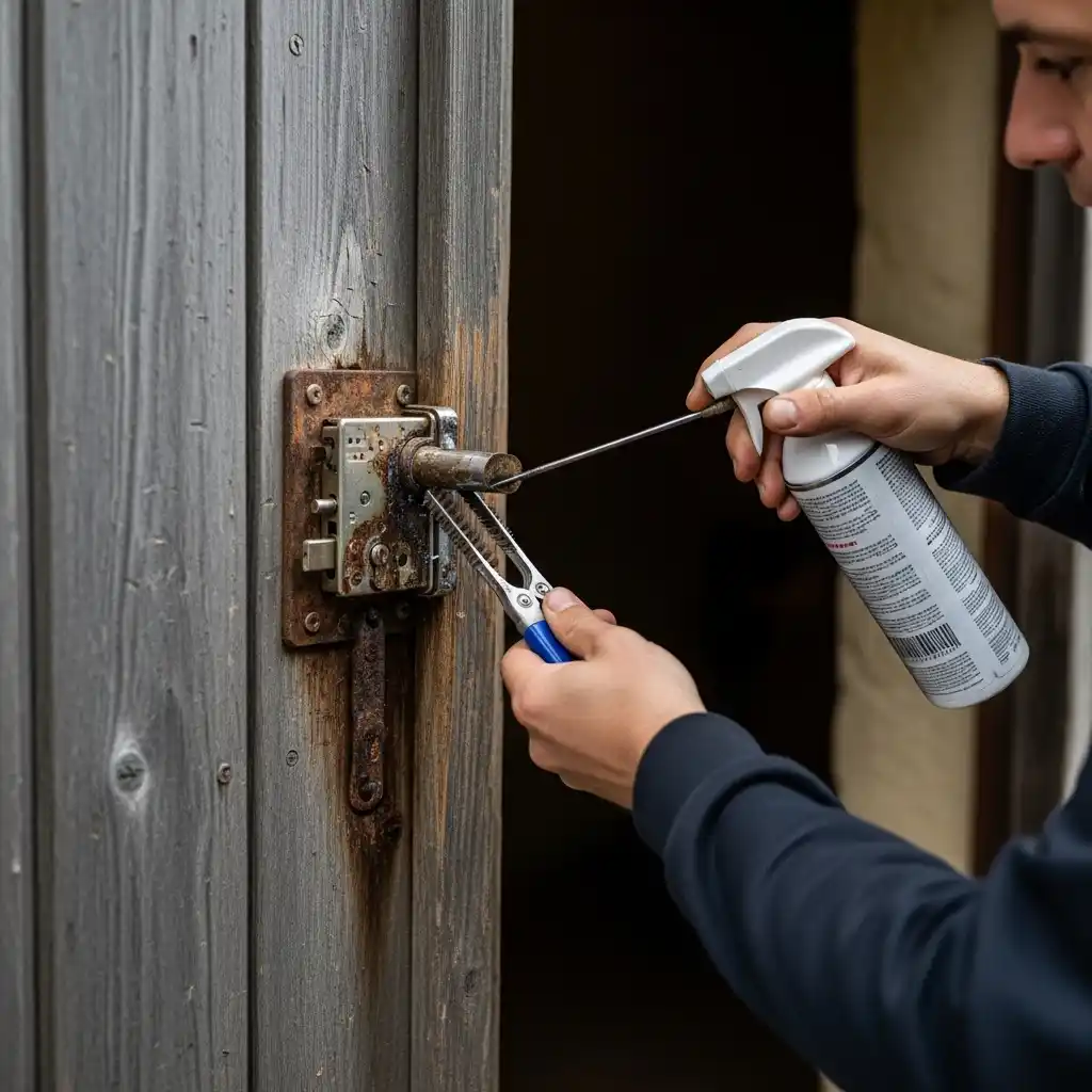 Serrurier dégrippe serrure oxydée maison ancienne Valencogne Terres froides