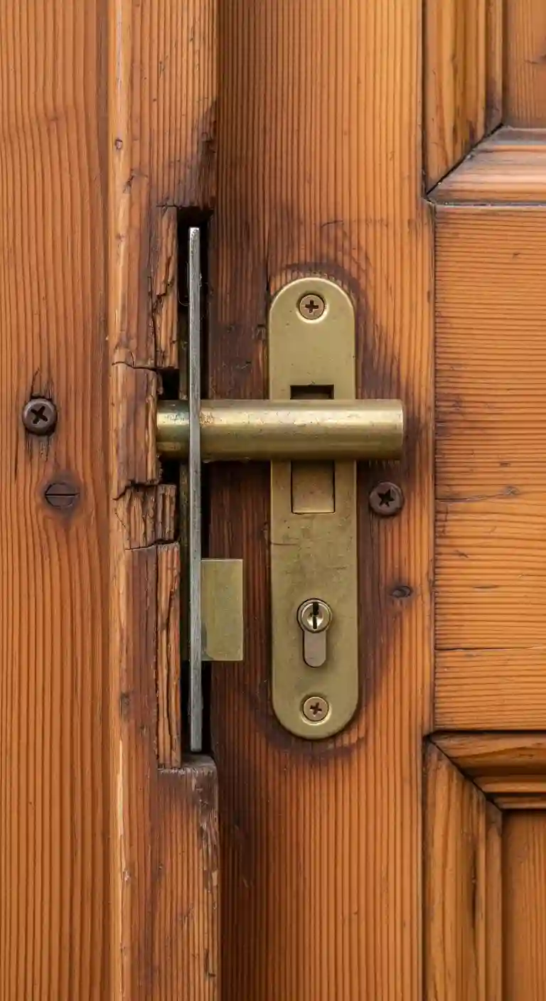 Serrure porte ancienne bois gonflée humidité problème société serrurerie Touvet vallée Grésivaudan Chartreuse