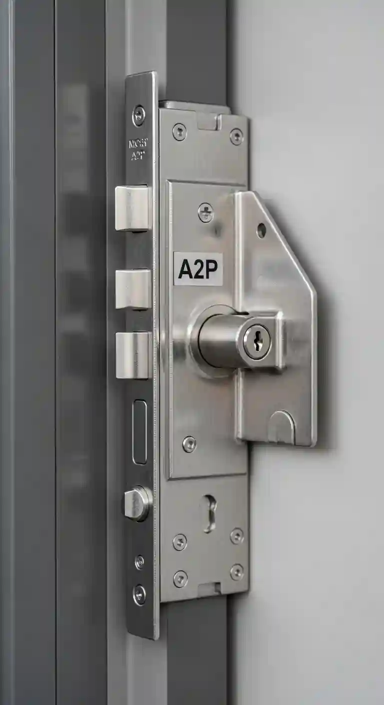 Serrure industrielle certifiée multipoints installation professionnelle Chapareillan Isère zone commerciale