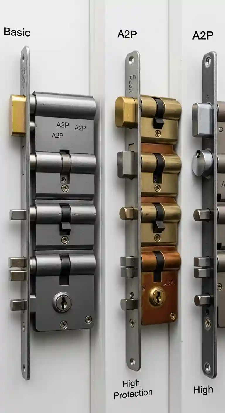 Comparatif serrure certifications A2P niveaux sécurité différents cylindres mécanismes Susville Isère montagne