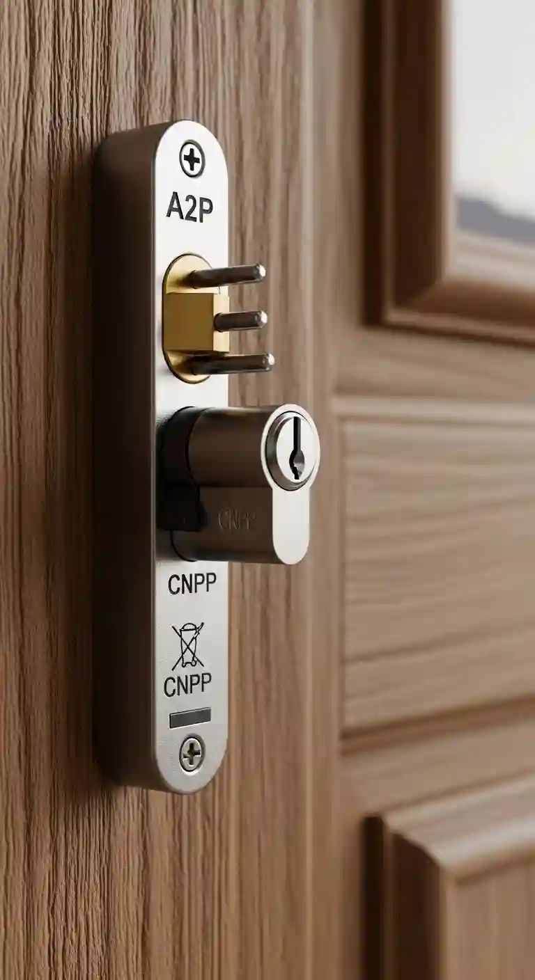 Cylindre serrure certifiée A2P protection anti-crochetage Rencurel Vercors installation conforme normes CNPP