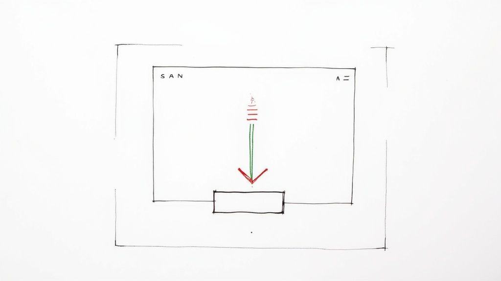 a minimalist website design on a laptop and a smartphone, showing a clean user interface