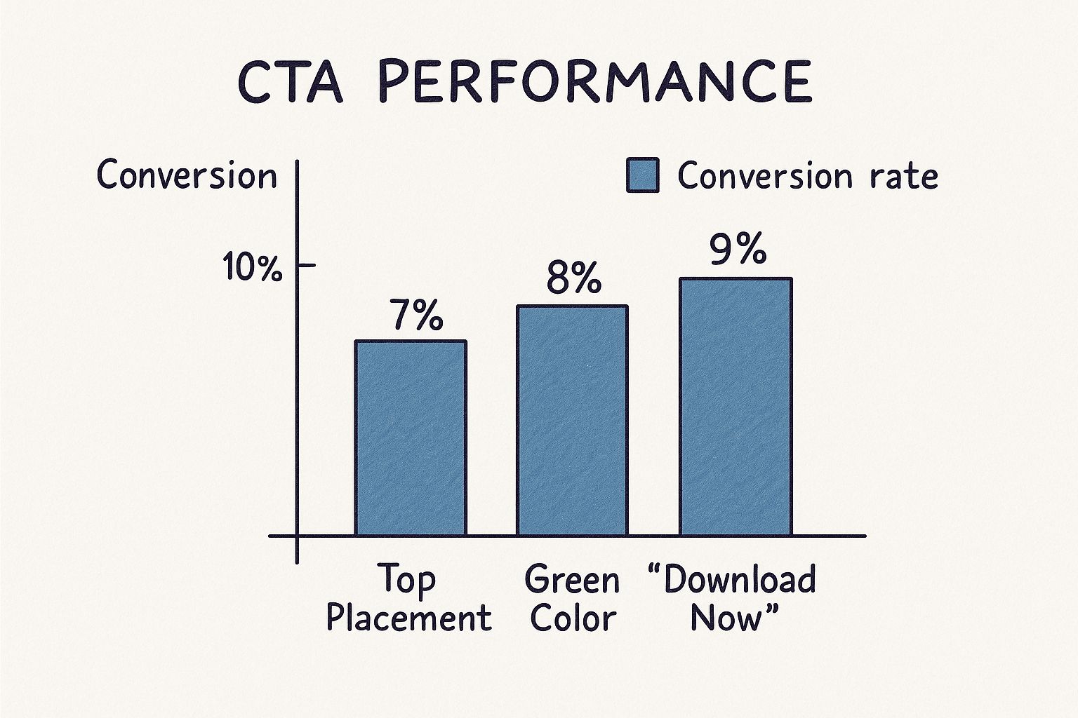 Infographic about how to increase website conversions
