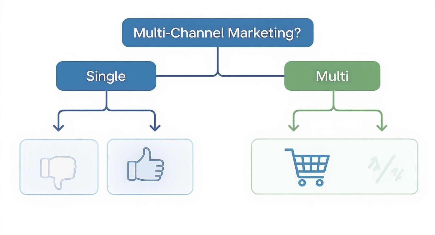 Infographic about what is multi channel marketing