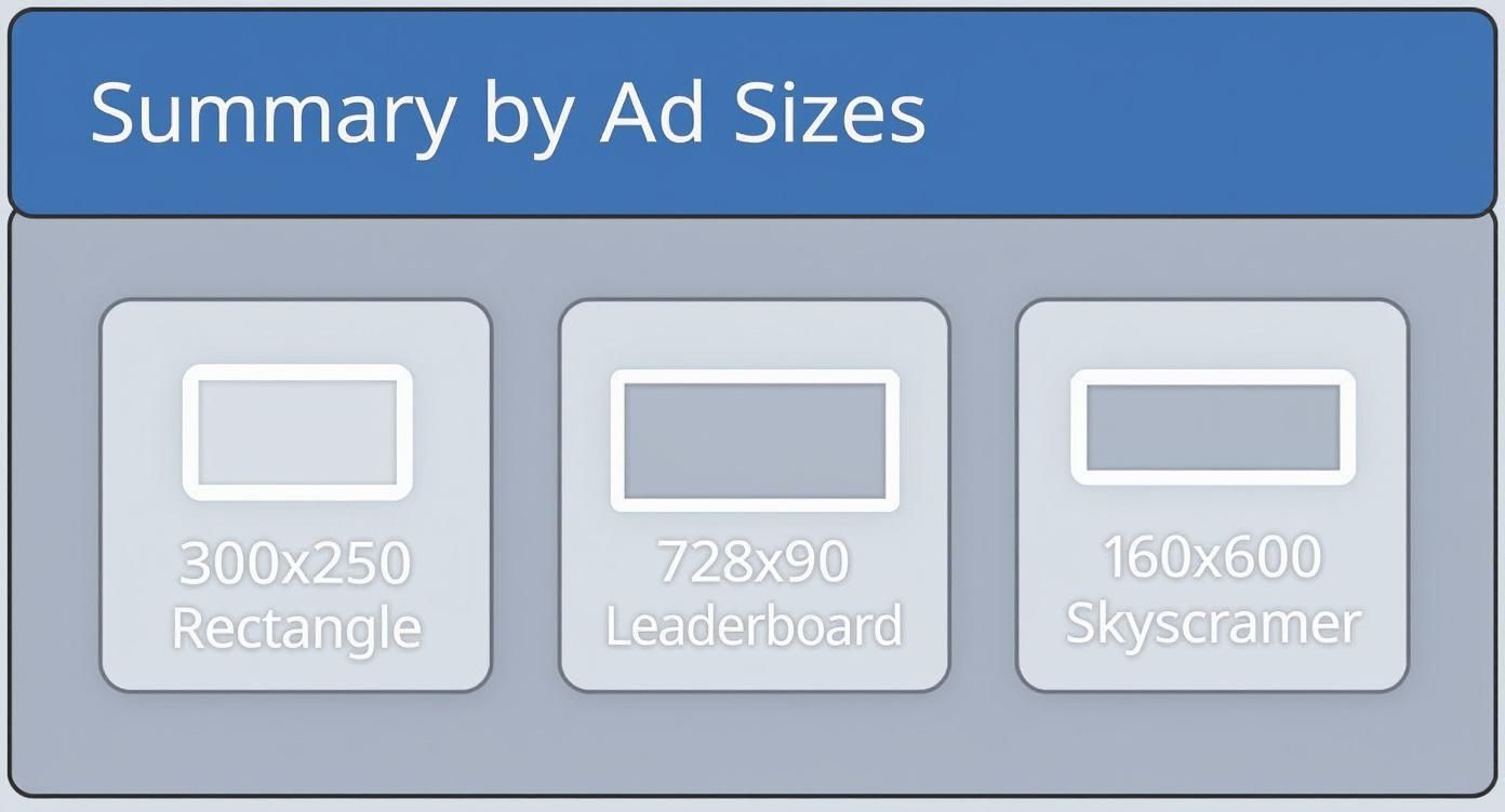 Infographic about display ads dimensions