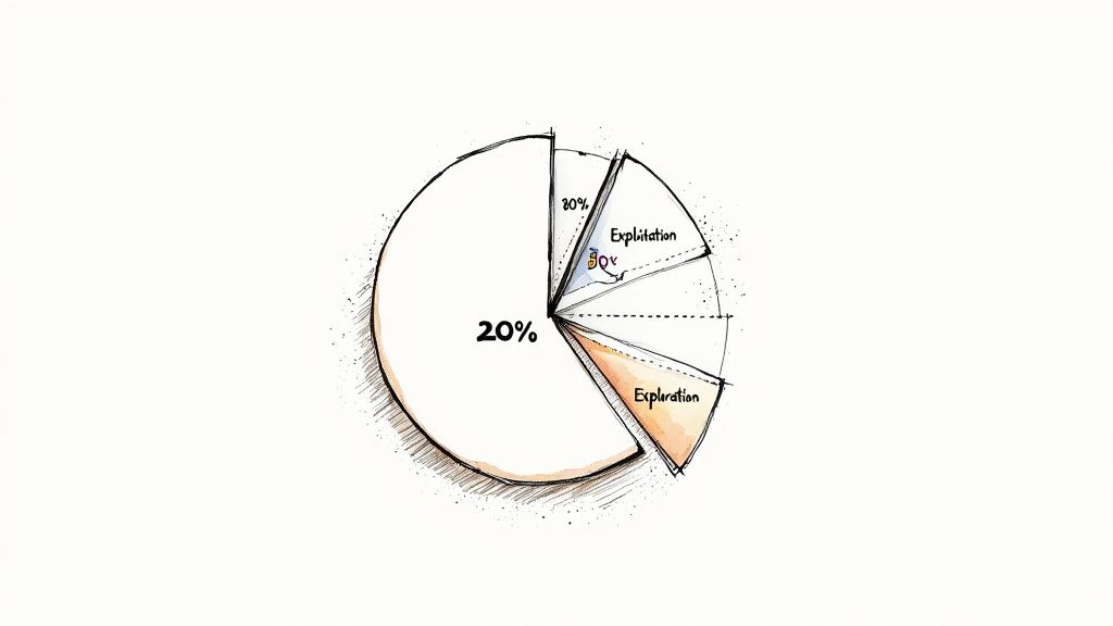 80/20 Budget Split (Exploitation vs. Exploration)