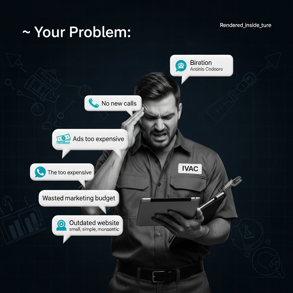 Share your service areas, specialties (AC, heating, ductwork), and ideal customer. It takes just minutes.