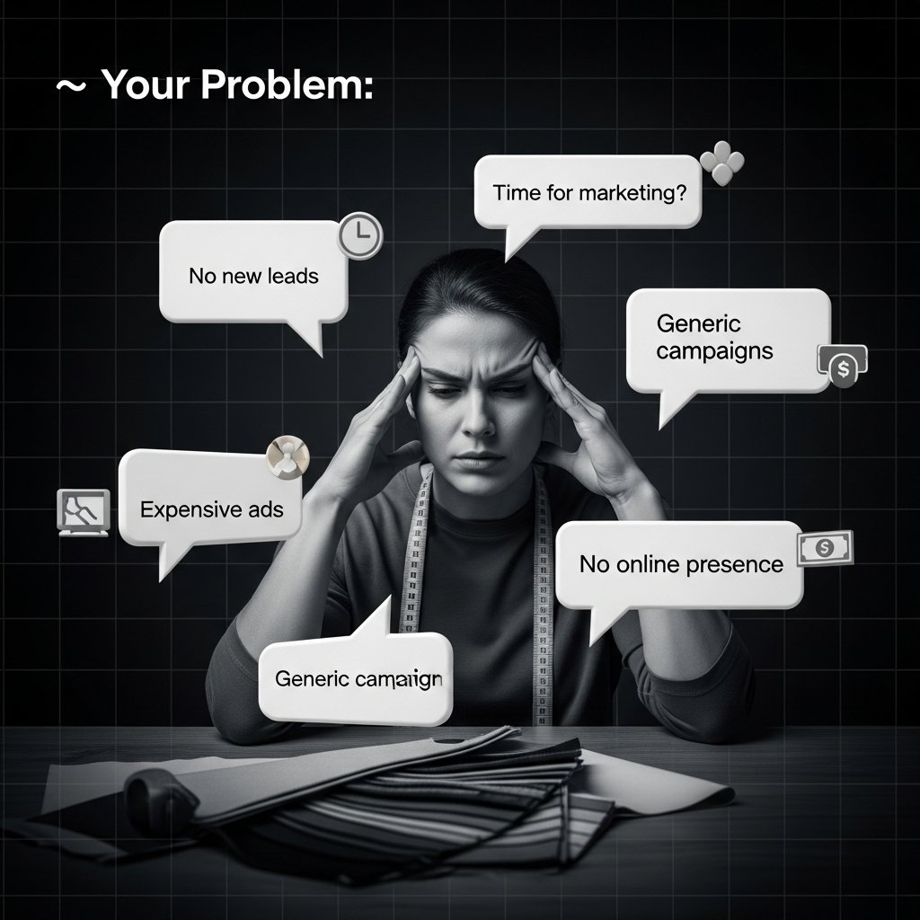 Share your vision, target clientele, and service areas. Our AI learns what makes your design business unique.