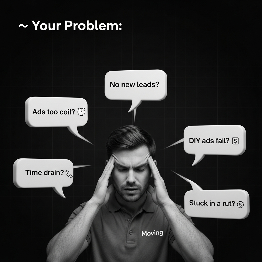 Share your business goals and service areas. Our AI crafts a custom ad strategy, targeting customers in your local market looking for moving or storage.