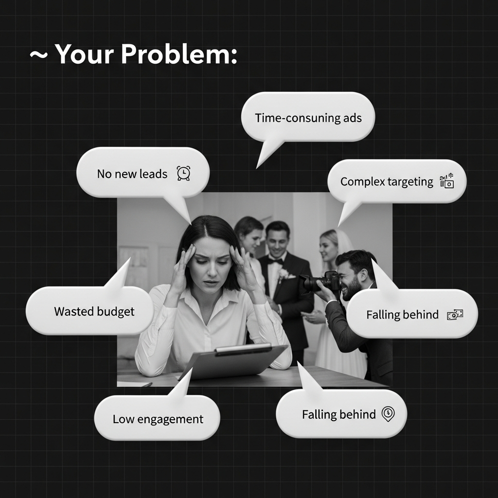 We start by learning about your unique style, target couples, and business goals to tailor a perfect strategy.