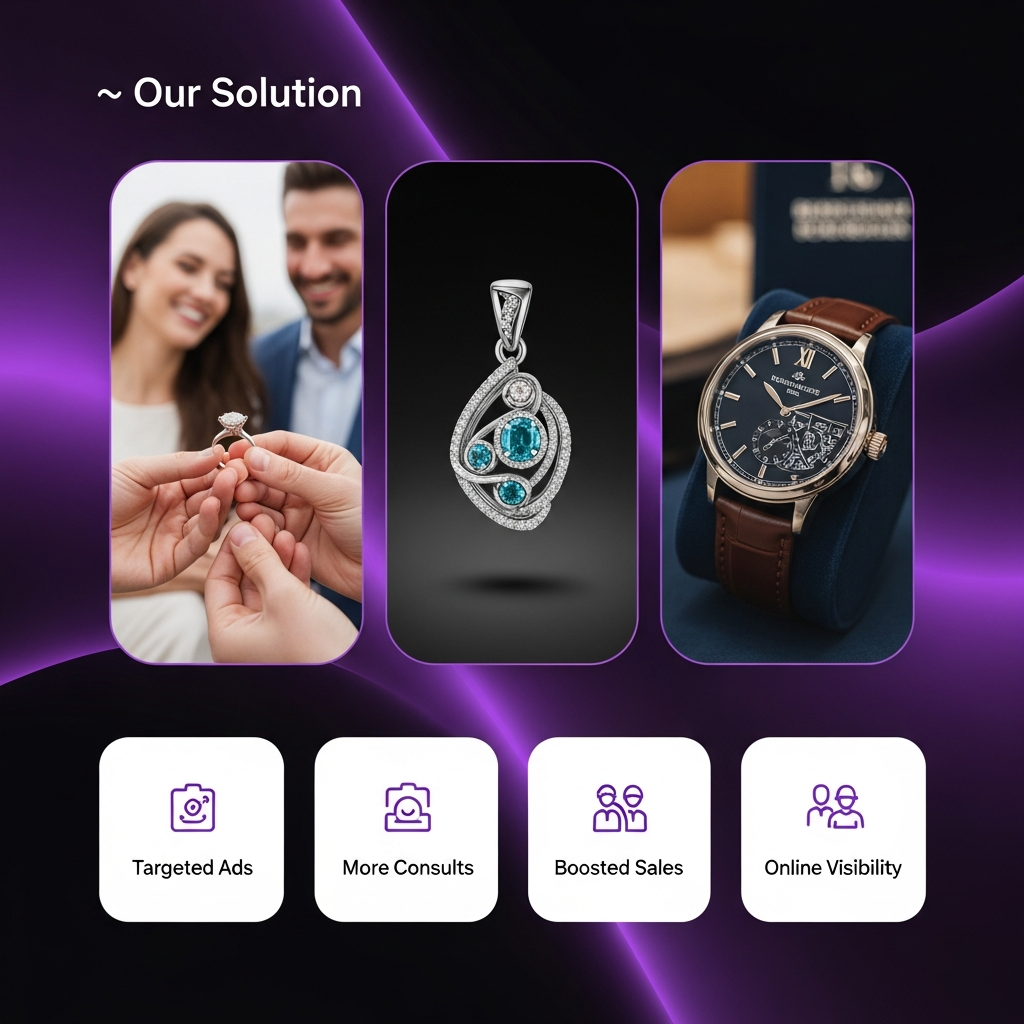 We deploy professional-grade Meta, Google, and YouTube ads designed to reach ideal customers actively seeking fine jewelry and custom designs.
