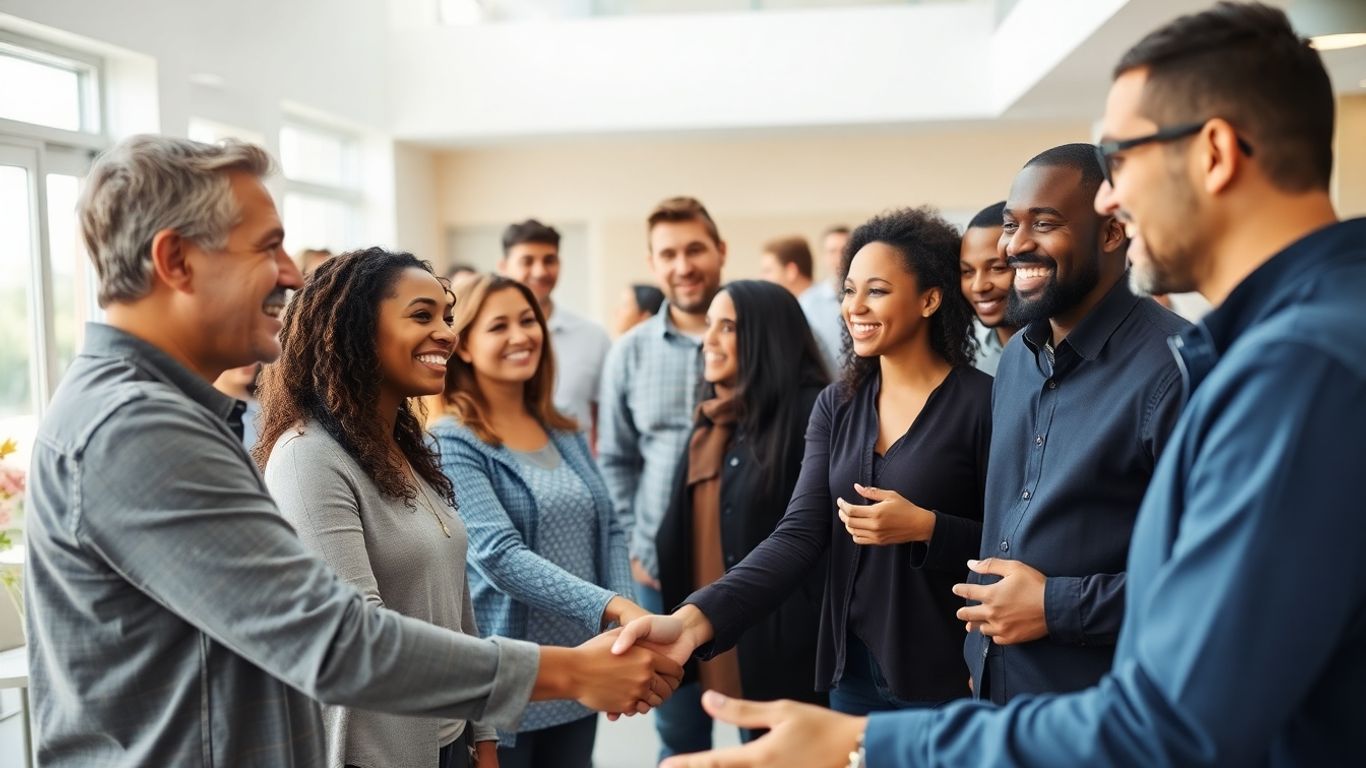 Dentists and community members connecting and collaborating.