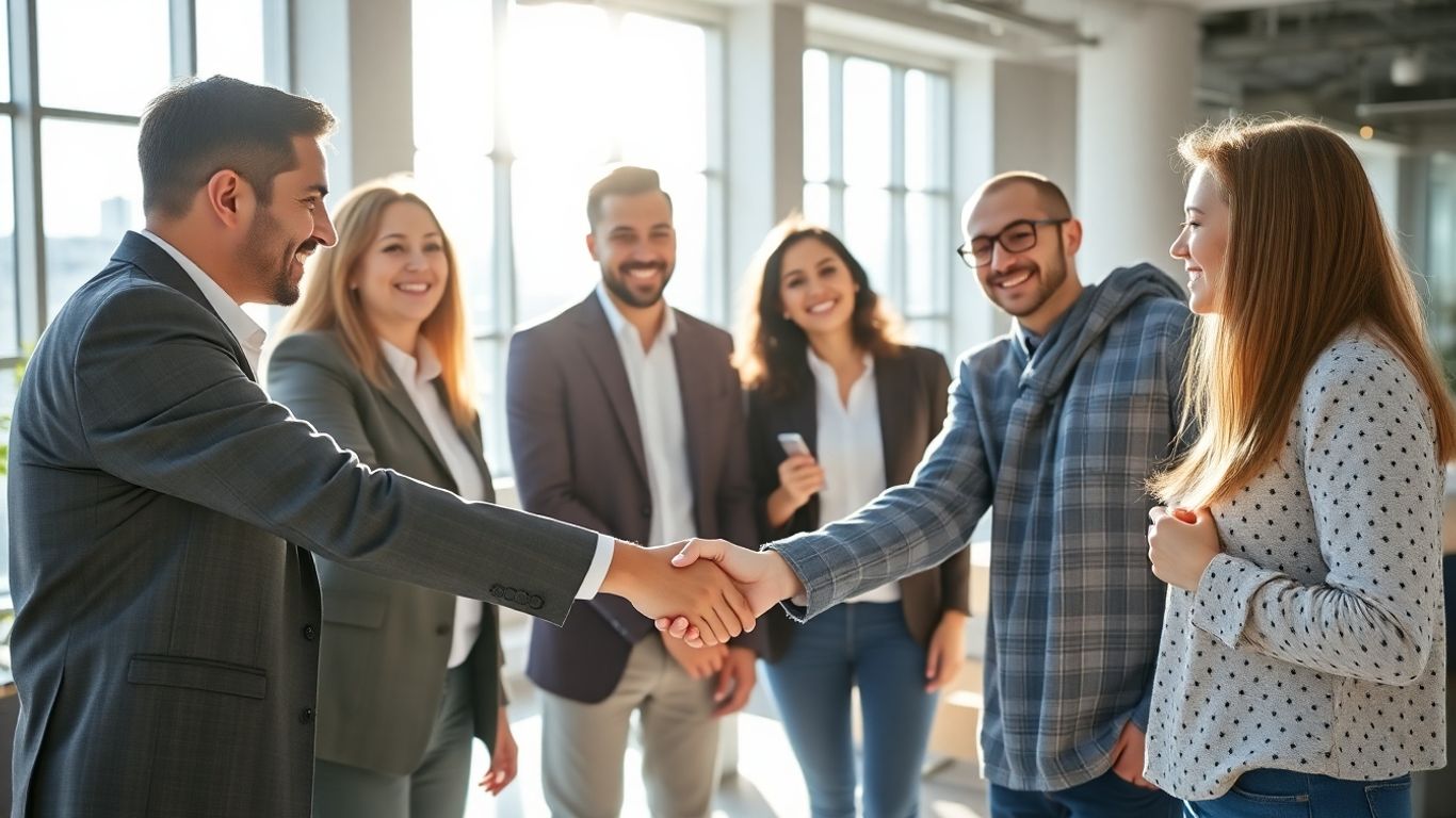 Sales and marketing teams collaborating successfully.