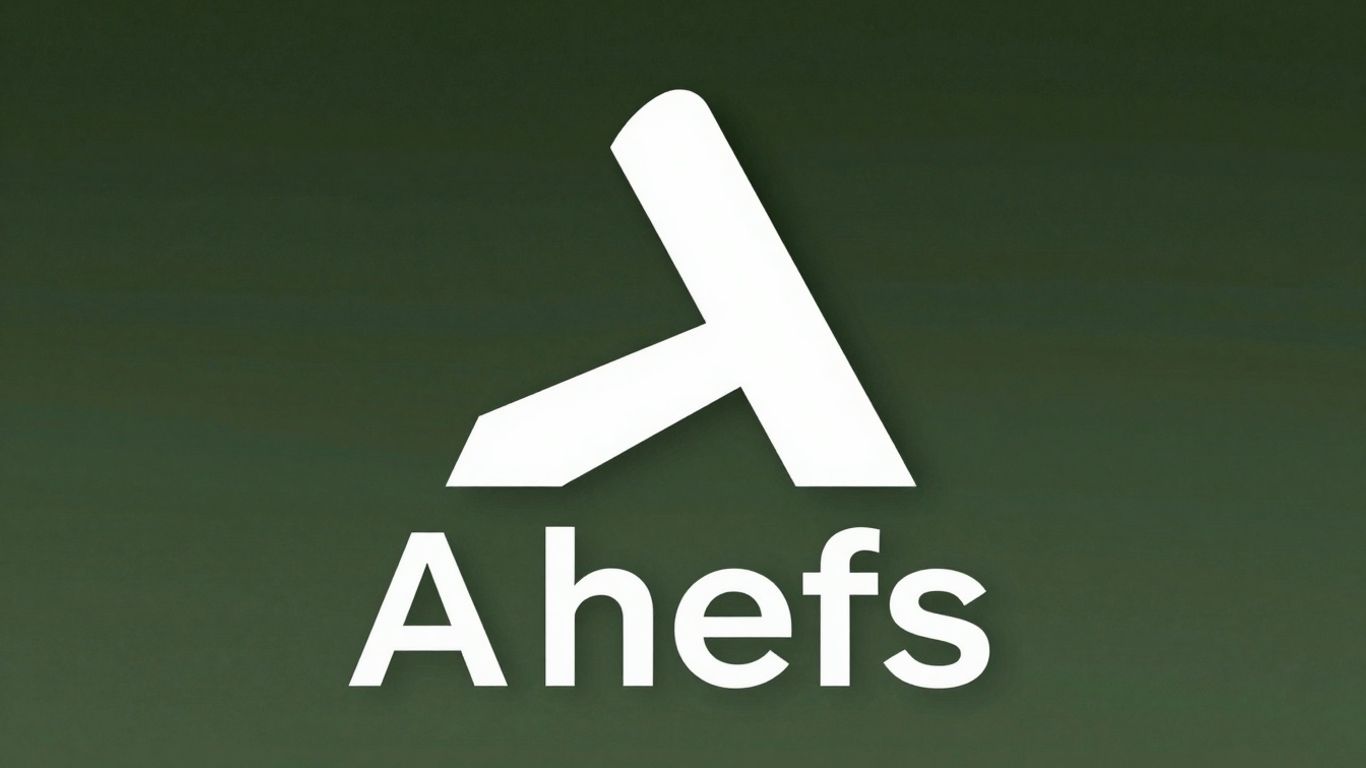 Ahrefs logo in white, transparent PNG and SVG formats.