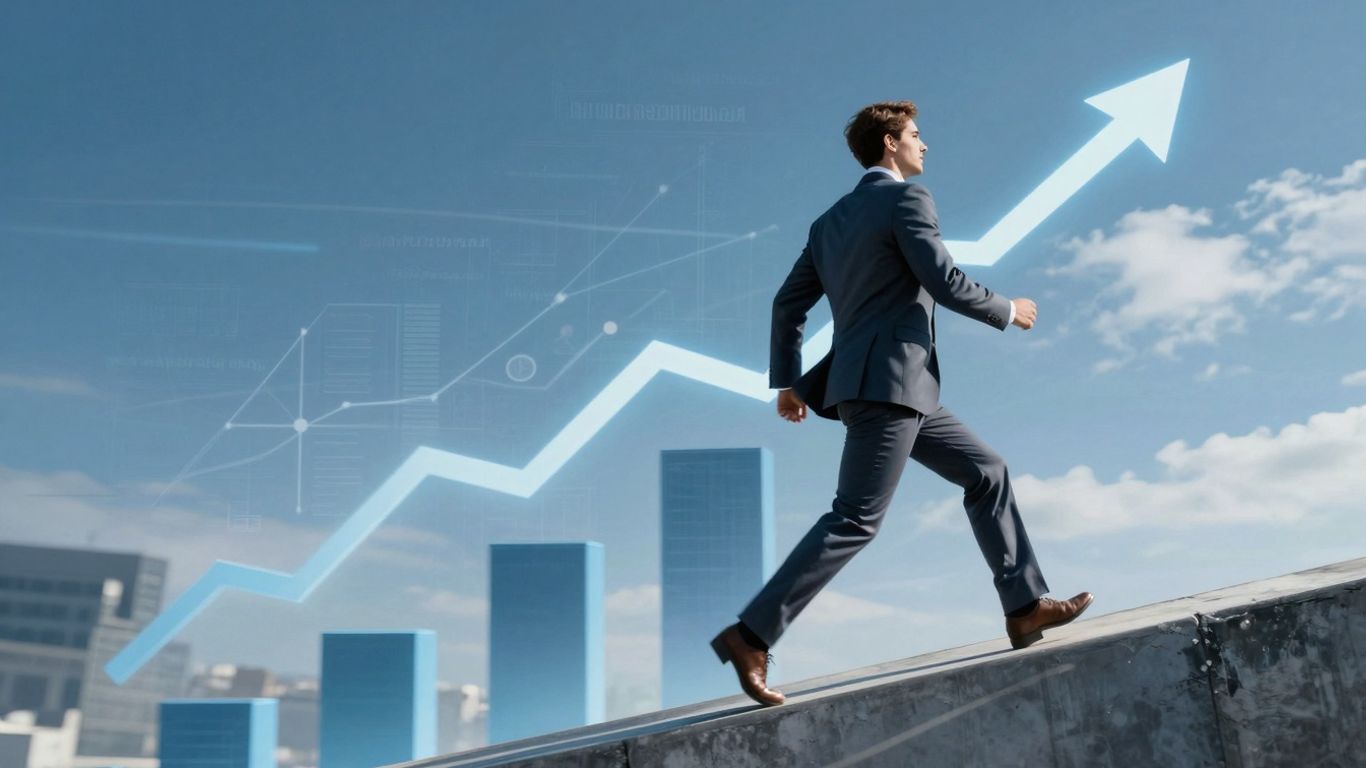 Business growth and market expansion visuals.