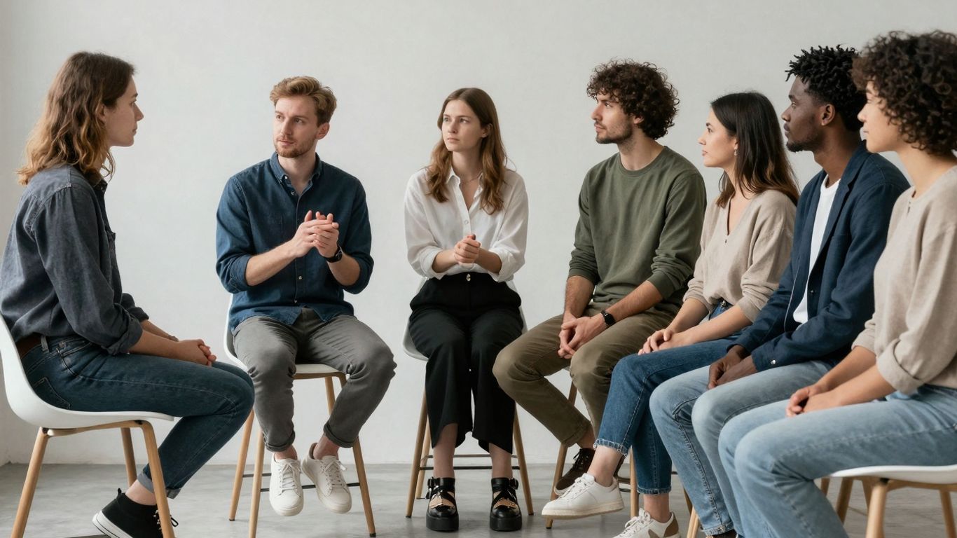 Two groups of people, one direct, one mediated.