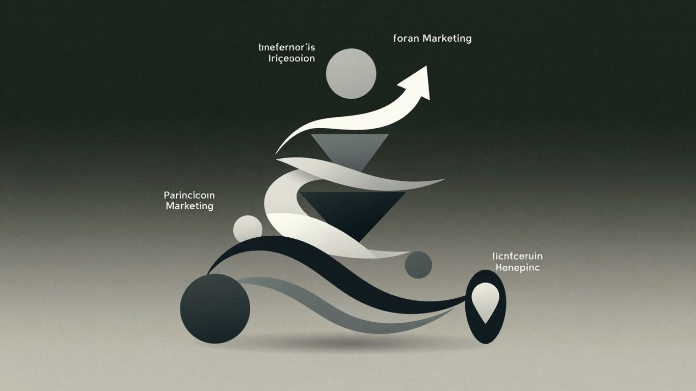 Content marketing funnel strategy visualization