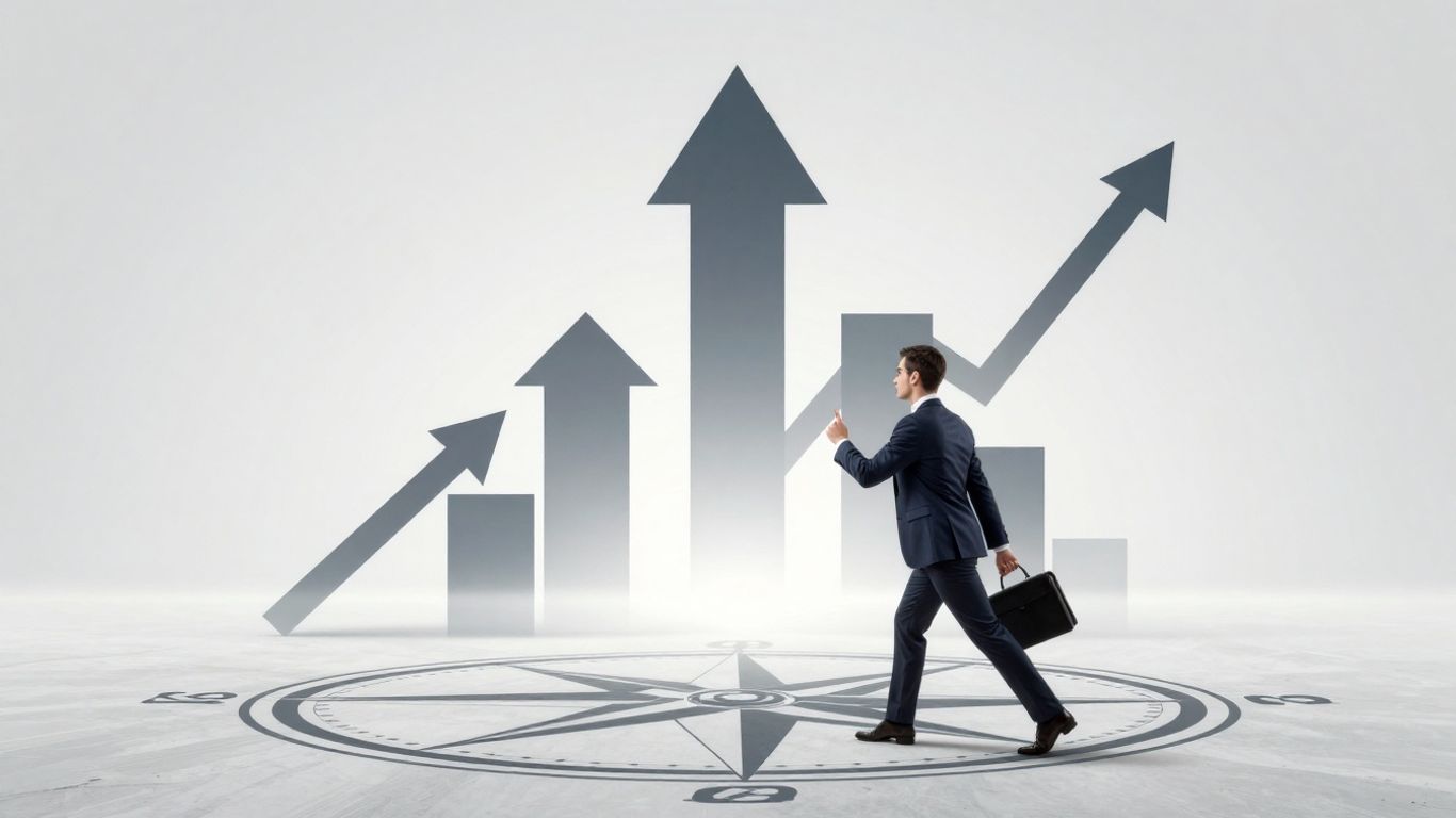 Business growth and strategic planning visual