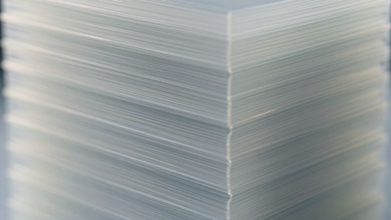 Abstract data blocks forming a layered structure.