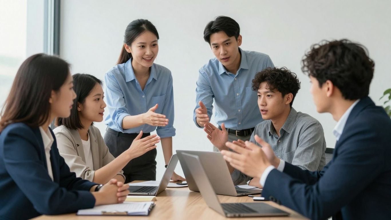 Sales and marketing teams collaborating on growth strategies.