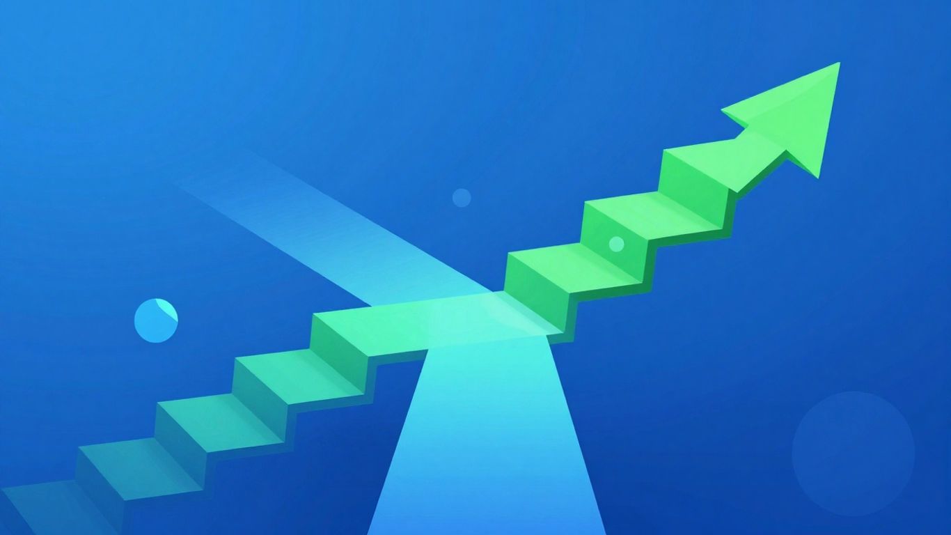 Business growth funnel visualization