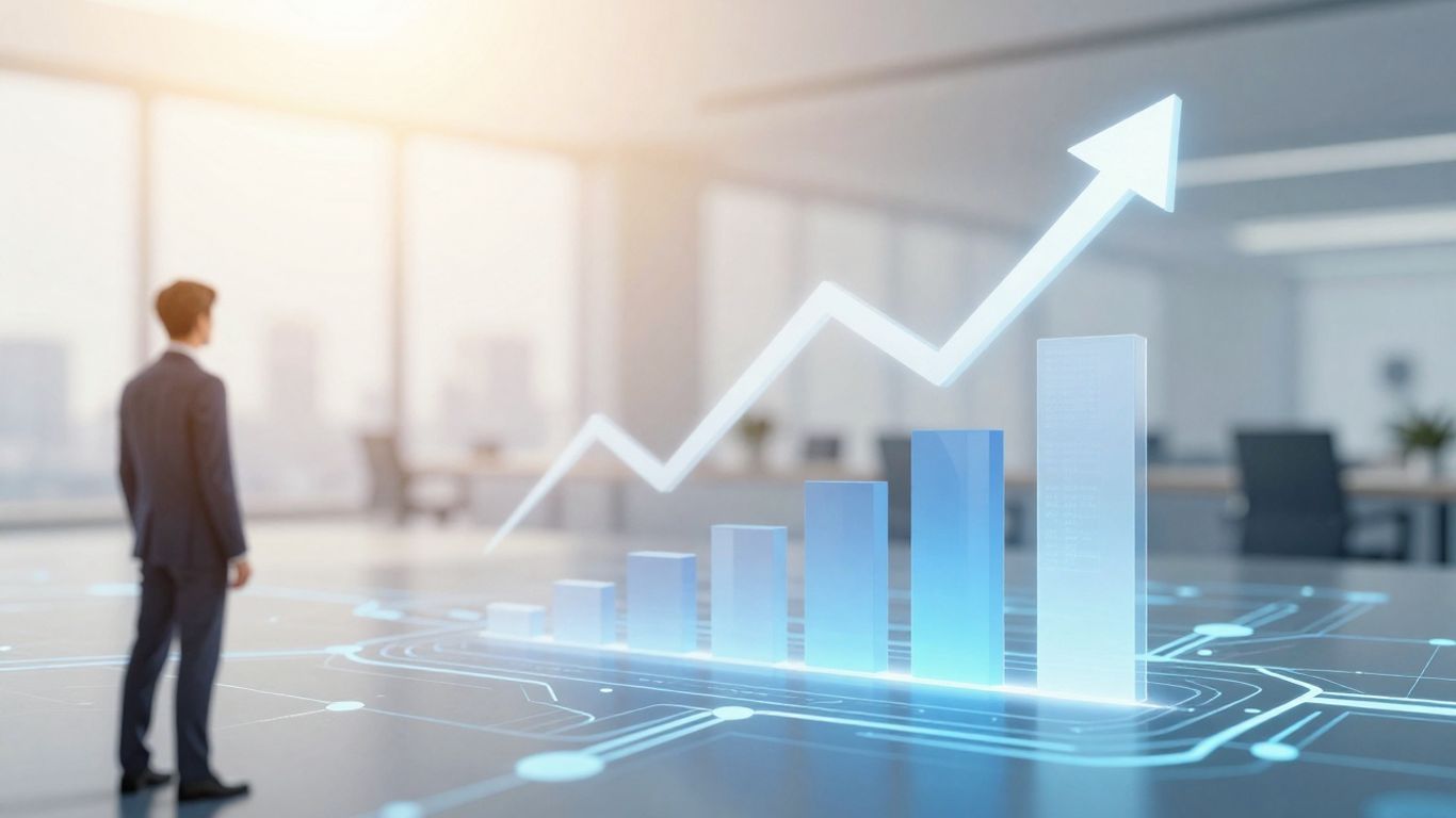 Business growth with sales automation software.