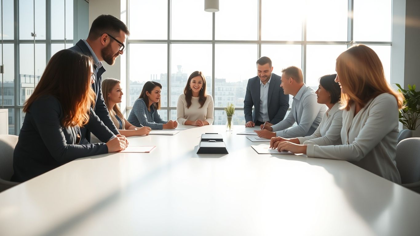 Diverse team planning marketing strategy