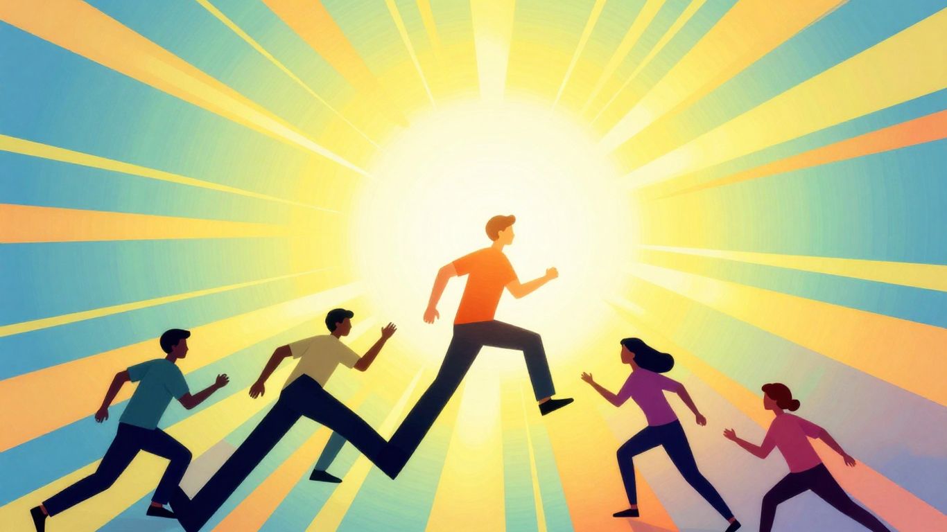 Abstract visual of brand growth and expanding reach.