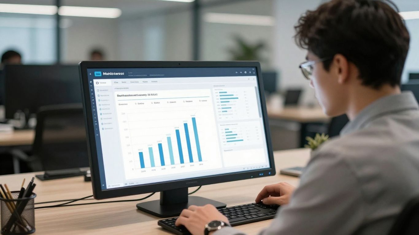 Digital brand reporting dashboard with analytics.