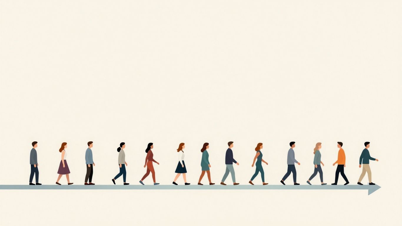 Visual representation of a marketing funnel with distinct stages.