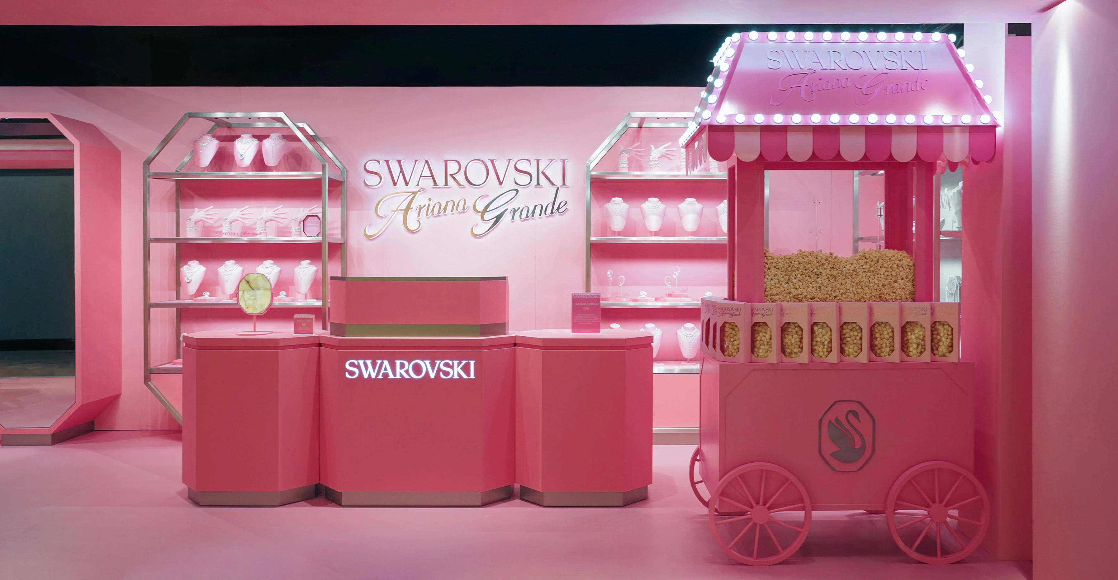 Full-width editorial frame from the Swarovski capsule shoot