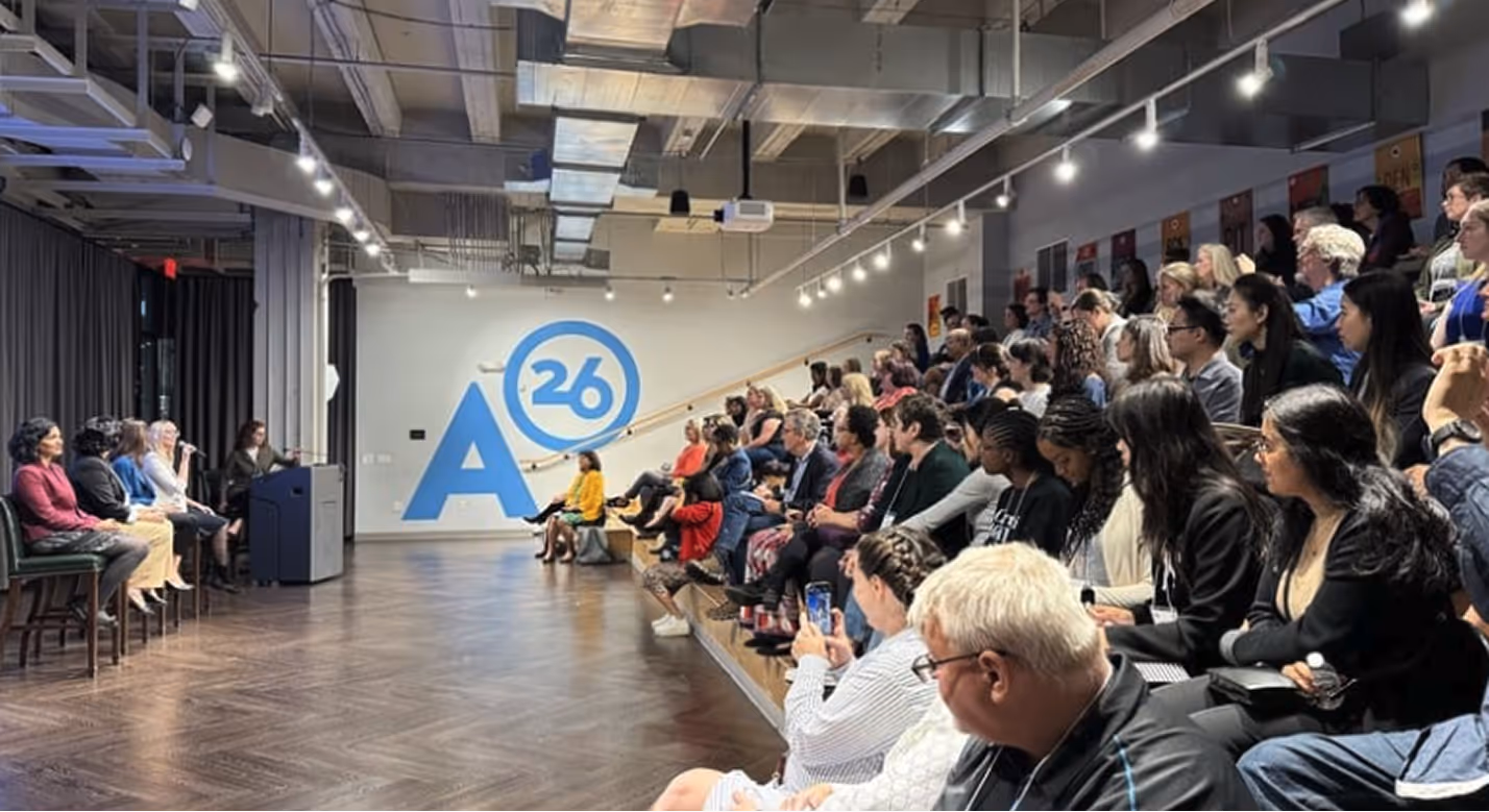 Tech talk at Alloy 26 auditorium