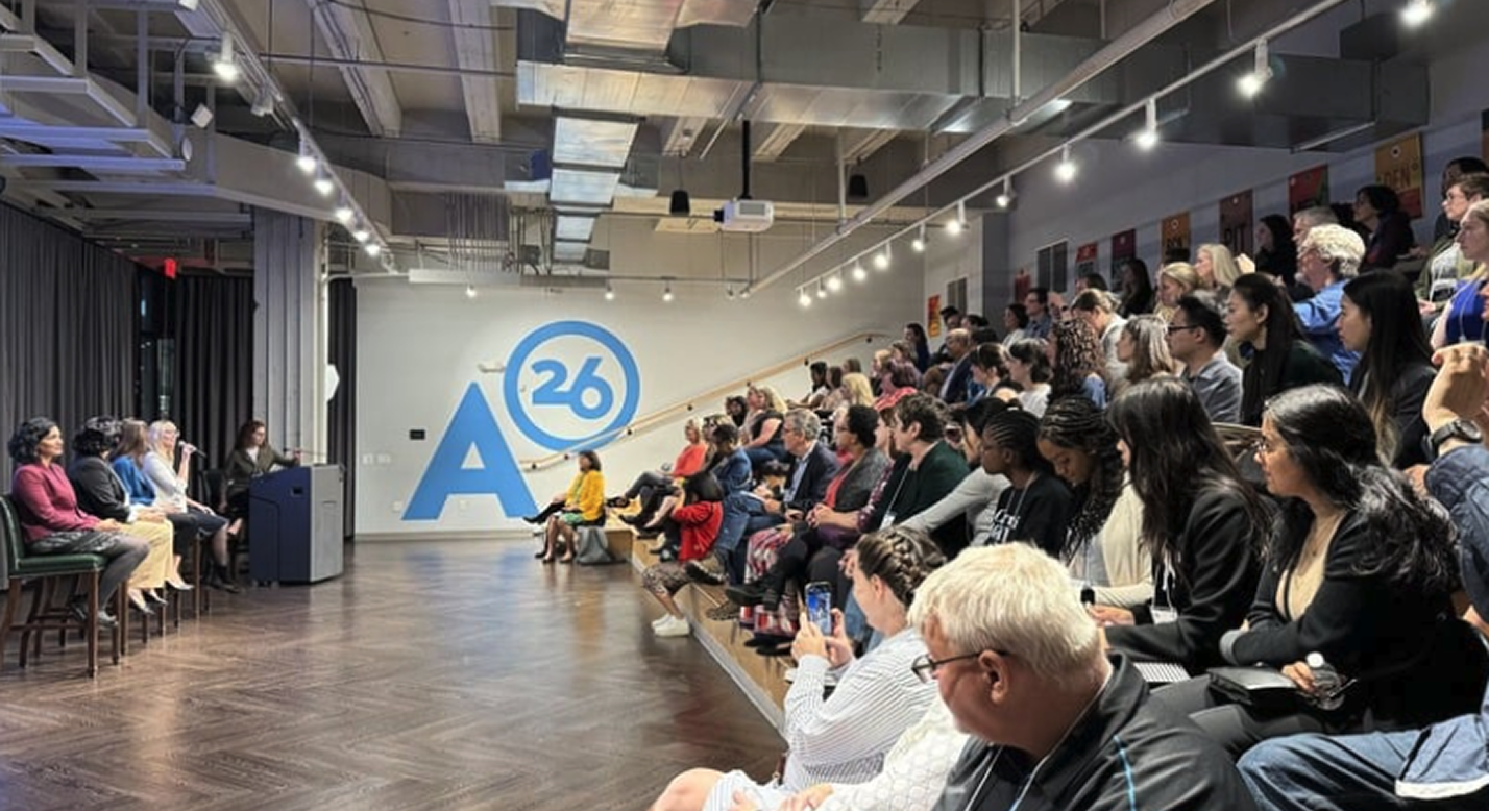 Tech talk at Alloy 26 auditorium