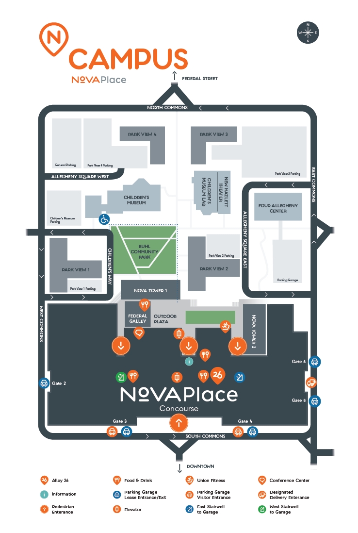 Nova Place campus map
