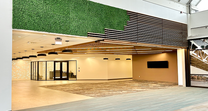 hallway in Nova Place office building