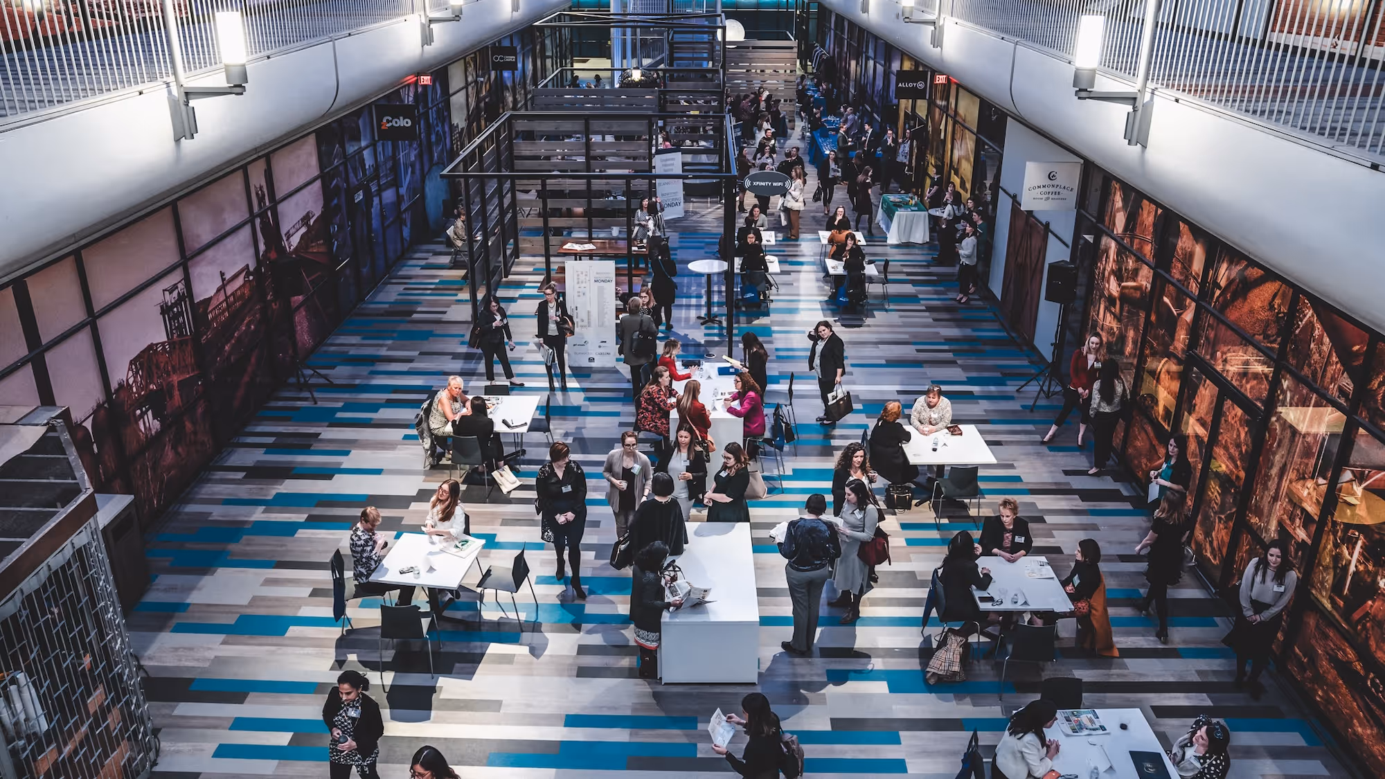 Image of concourse during an event.