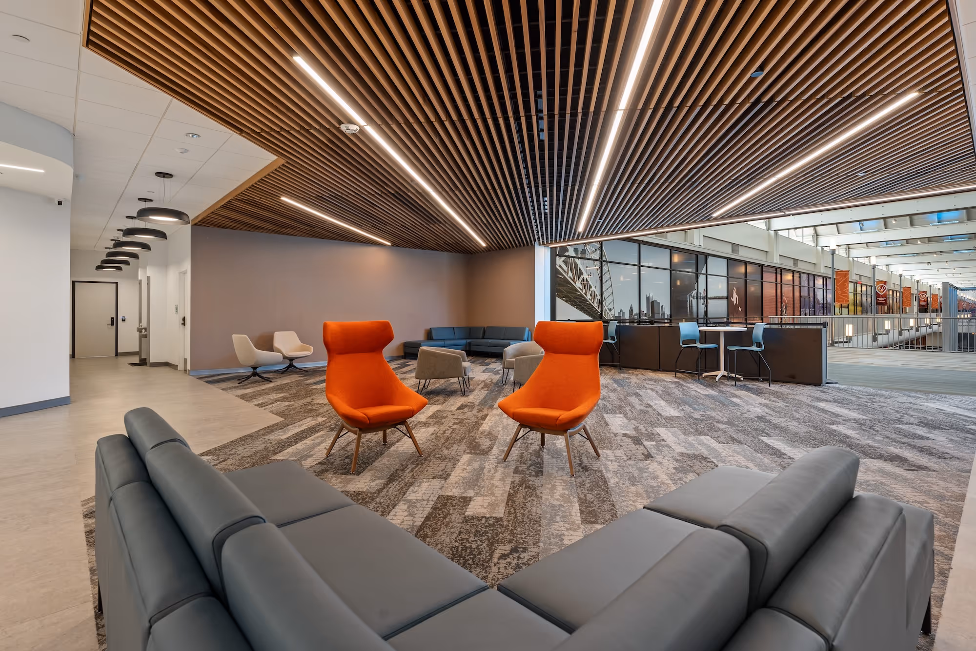 Image of lobby seating area.