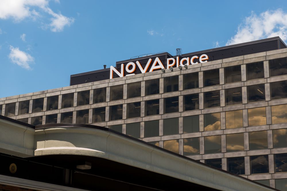 The outside facade of the Nova Place building