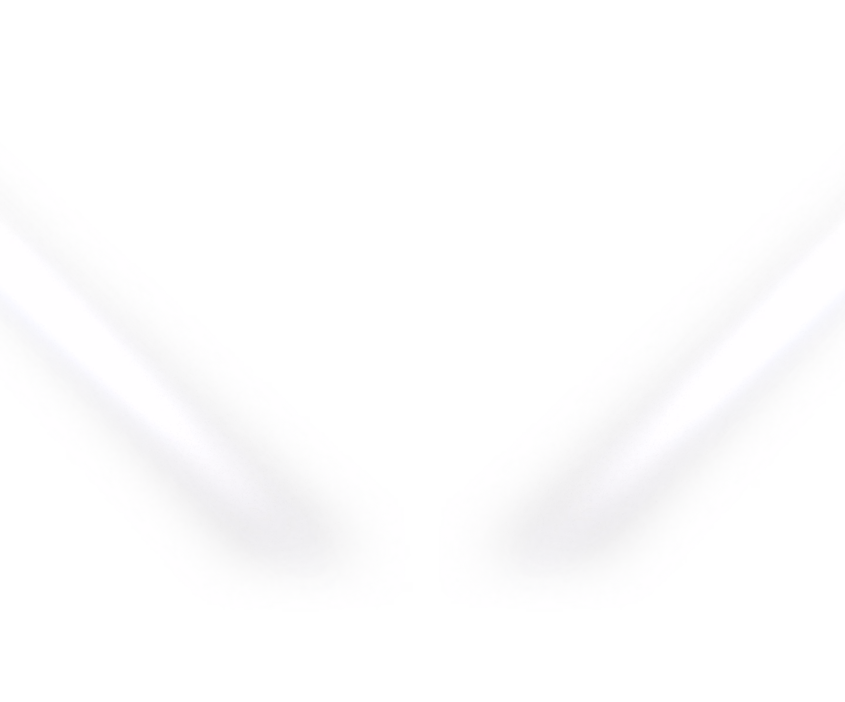 Close-up of white wireless earbuds positioned tip-to-tip on a black background.