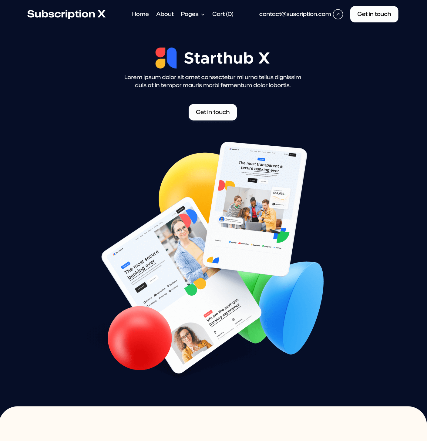 Subscription X - Portfolio Single Main Page Unlimited Design Agency Webflow Template