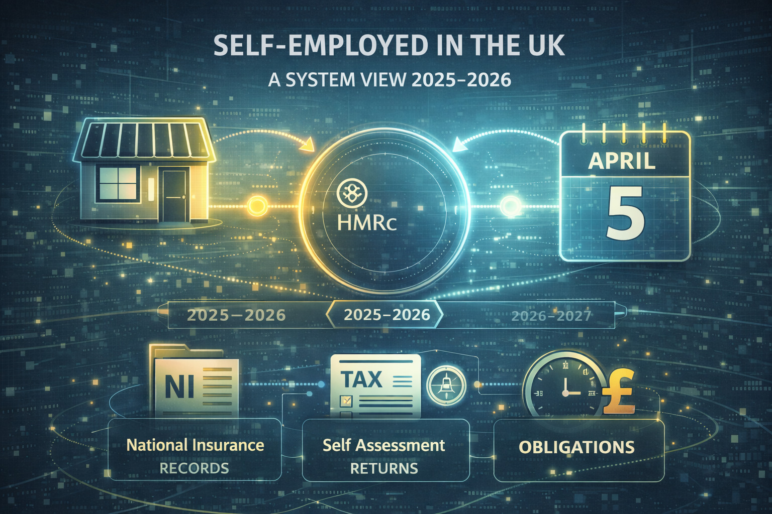 Self-employment system overview in the UK.